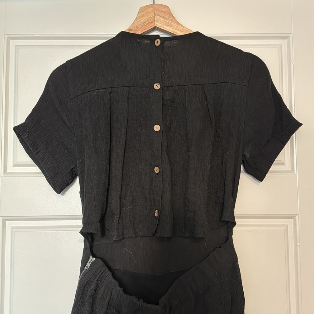 Mod Ref Black Backless Jumpsuit - image 3